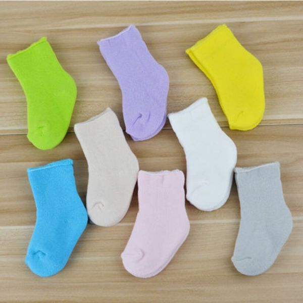 

1pairs baby socks kids boy girl winter sock toddler girls boys ankle socks 0-9 months, Pink;yellow