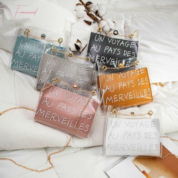 

women pvc transparent crossbody clear mini shoulder bag tote jelly summer beach handbag open purse wallet shoulder bags