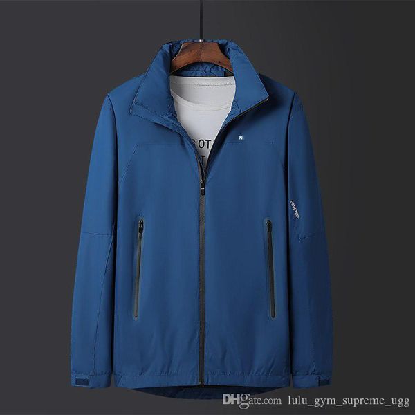 

new the north winter men jacket parka warm goose down coats soft shell hats thick outdoor outerwear face male clothing designer jackets, Blue;black