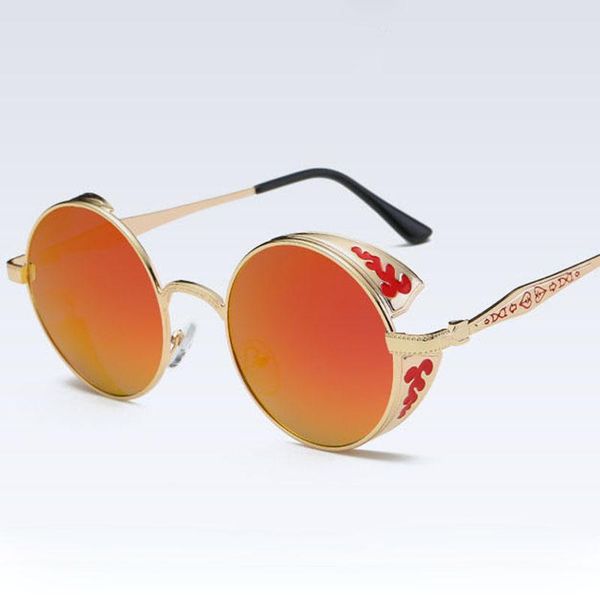 

round sunglasses cool sunglasses for women and men driving tourist beach glasses 6 color, White;black