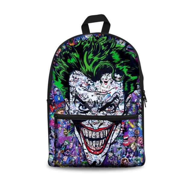 

suicide squad school backpacks joker quinn daily backpack boy printed teenage casual book bags for children