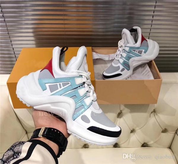 

fashion luxury designer women men shoes sneakers summer breathable casual leather trainer dad shoes sneakers c16, Black