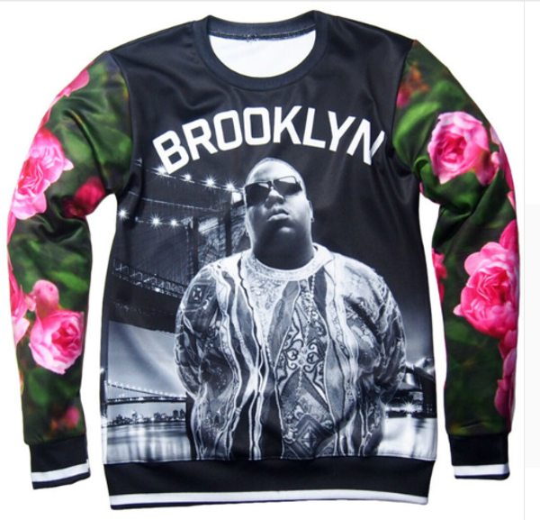 

новый рэпер notorious b.i.g. biggie smalls tupac 2pac 3d печать потливость мода одежда женщина мужчины 3d толстовка повседневных пуловеры то, Black