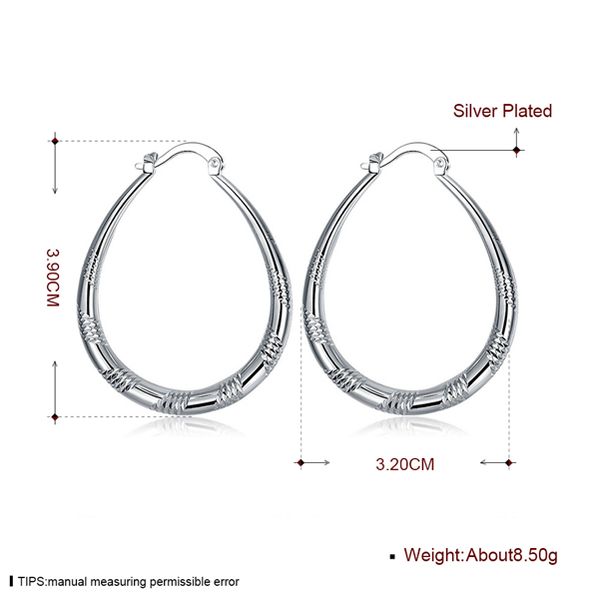 

pattern sterling silver plate earring fit women,wedding 925 silver plated charms earrings ee294, Golden;silver