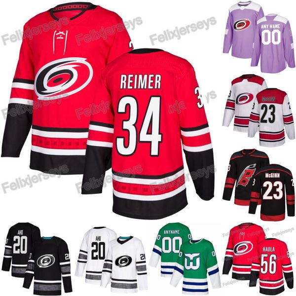 

James Reimer Carolina Hurricanes Erik Haula Patrick Marleau Brock McGinn Nino Niederreiter Jaccob Slavin Warren Hamilton Andrei Svechnikov