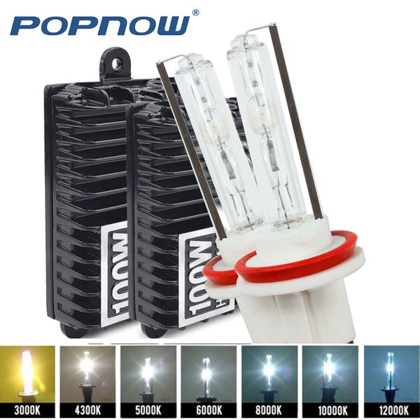 

100w xenon h7 h1 h3 h4 h8 h9 h10 h11 9005 9006 hid xenon kit high power electronic ballast lamp bulb 4300k 5000k 6000k