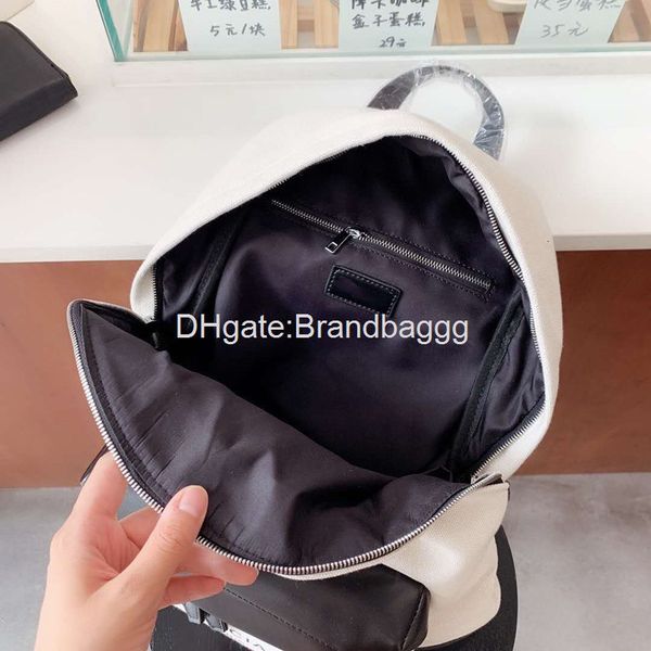 

2020 fashion designer large capacity backpack black white two luxury women's backpack give away wallet and gift bag