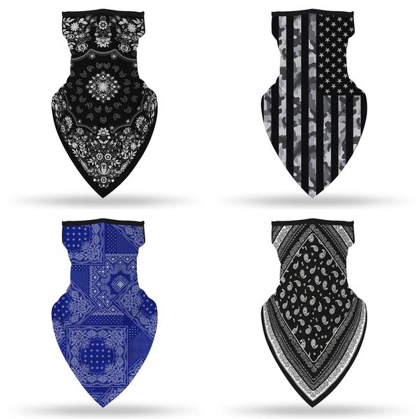 

p5pij magic seamless skeleton neck mask scarf magic seamless multi-function face outdoor motorcycle bicycle hunting towel face mask, Black