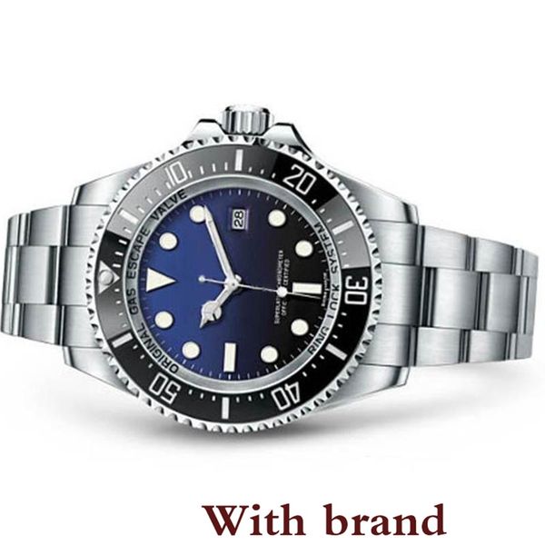 

Hot Mens Watch Deep Ceramic Bezel SEA-Dweller Sapphire Cystal Stainless Steel With Glide Lock Clasp Automatic Mechanical mens Watches