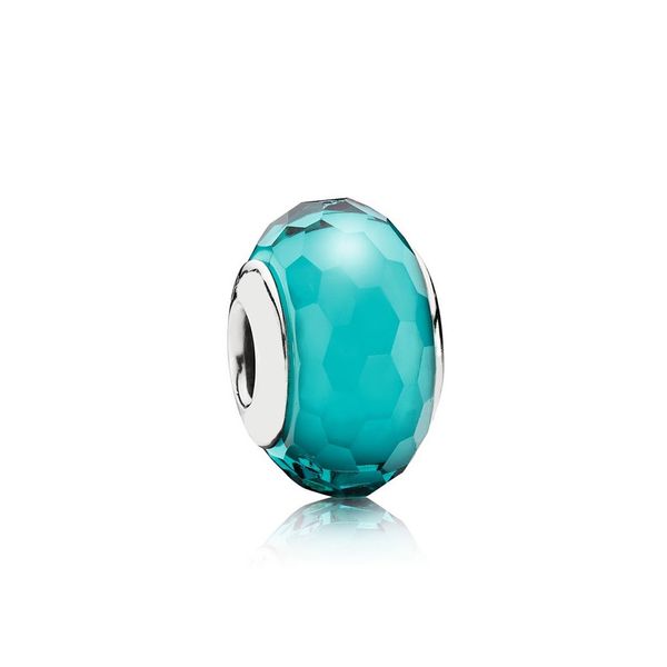 

new 100% sterling silver 1:1 glamour 791606-1 fascinating teal charm glass bead original women wedding fashion jewelry 2018 gift, Black
