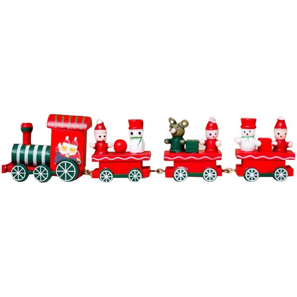 

xmas train ornament 4 knots kindergarten christmas train wooden display deskwedding home decor toy