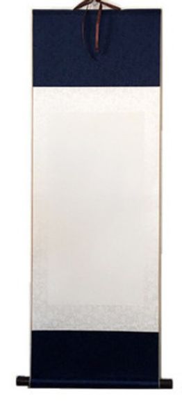 

a4 full damask two-color mounting blank scroll vertical scroll wannianhong calligraphy chinese