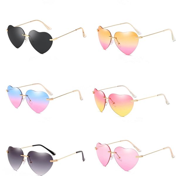 

cat eye heart-shaped sunglasee alloy frame for women glasses cat eye heart-shaped sunglasee male mirror glasses female vintage gold glasses, White;black