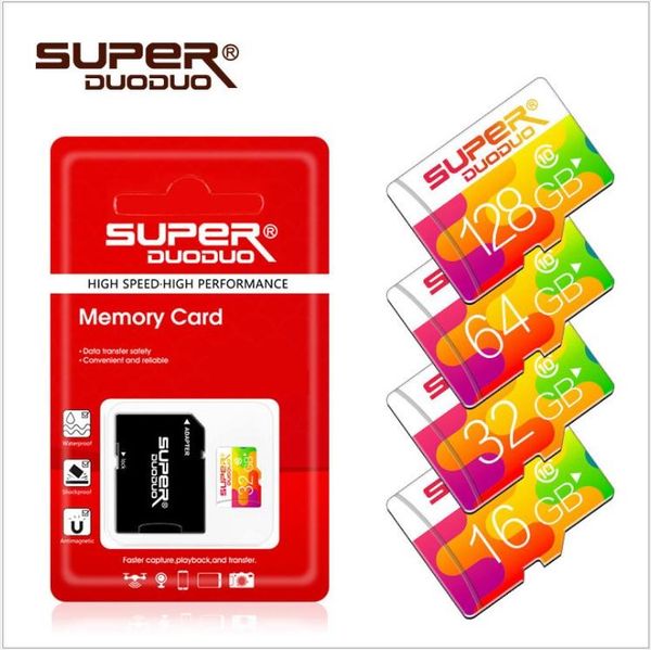 

high speed tf memory card 128gb 64gb 32gb 16gb c10 flash sd card 8 16 32 64 128 gb sd cards for smartphone camera new