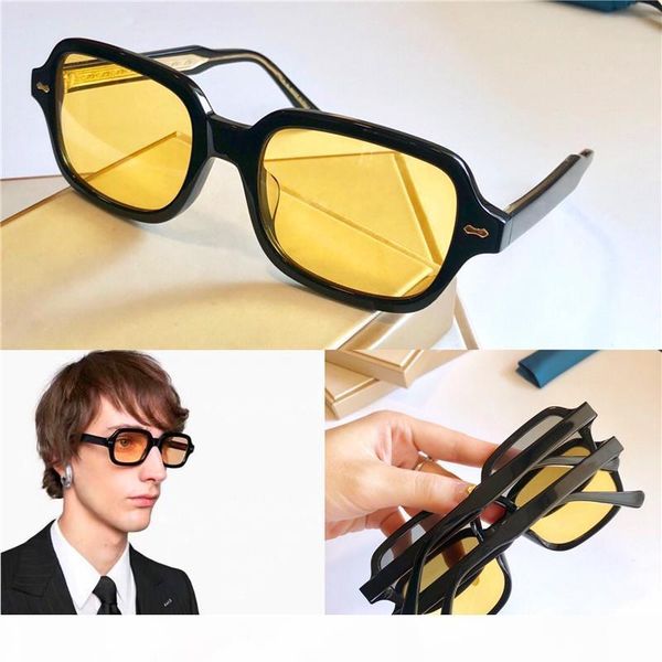 

new fashion designer sunglasses 0072 size square frame avant-garde popular retro style light color decorative sunglasses popular style, White;black