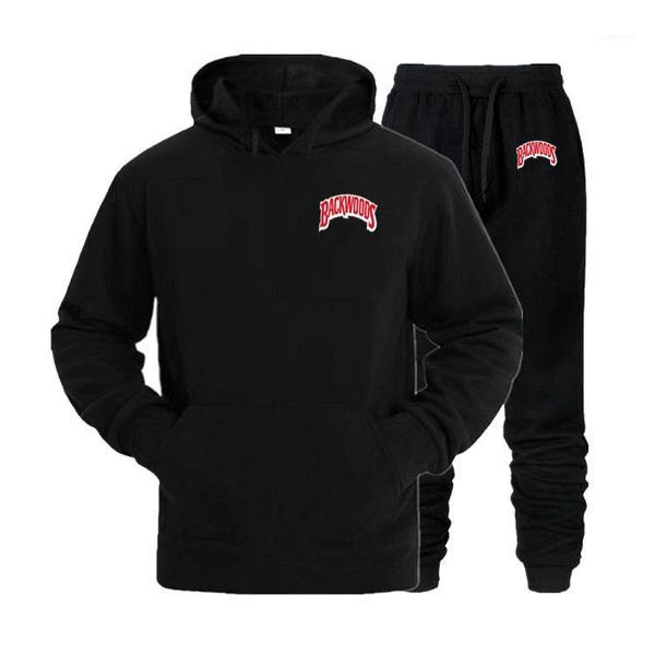 

2019 mens backwoods tracksuits hoodies pants joggers 2pcs clothing sets sports suits, Gray
