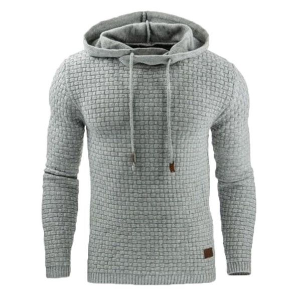 

2020 new fashion curly wool men's solid pullover men's casual hoodie autumn warm plus size -xxxxl, Black