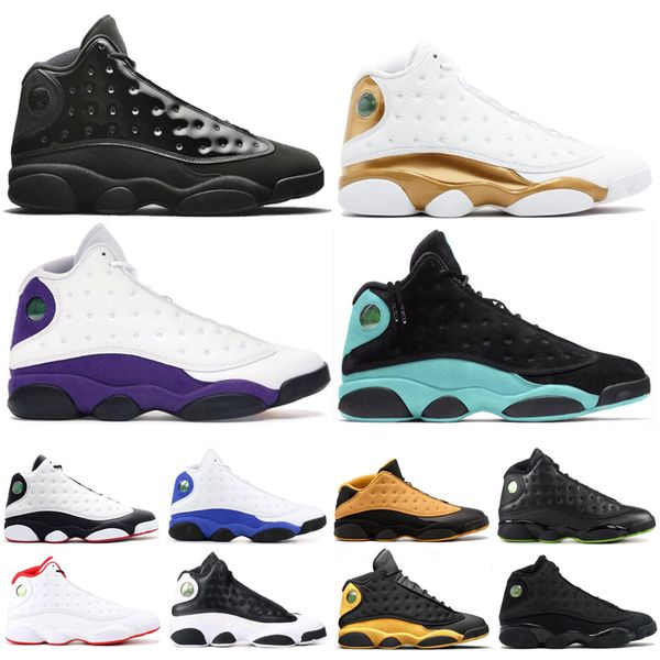 

air retro 13 13s basketball shoes for man island green cap and gown mens court purple sports sneaker trainers 7-13