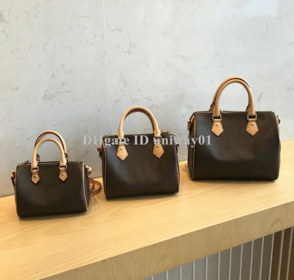 

classic genuine woman bag shoulder body serial number cross leather women bag quality speedy brand designer hvrpe, Red;black