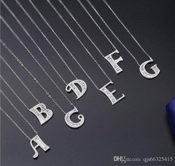 

2019 new simple style 925 sterling silver 26 english alphabet pendant without chain diy jewelry fit for pendants necklace jhmy qjs 66325415