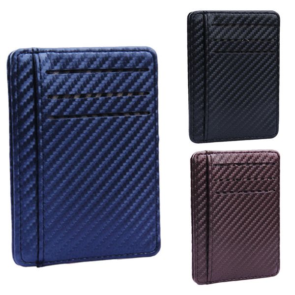 

solid card holder formal wallet business purse creit crad bags slim minimalist front pocket cardholder wallets for men blocking, Red;black