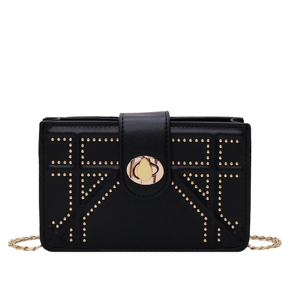 

women's handbag handbag female 2020 new rivet women's diagonal straddle shoulder bag