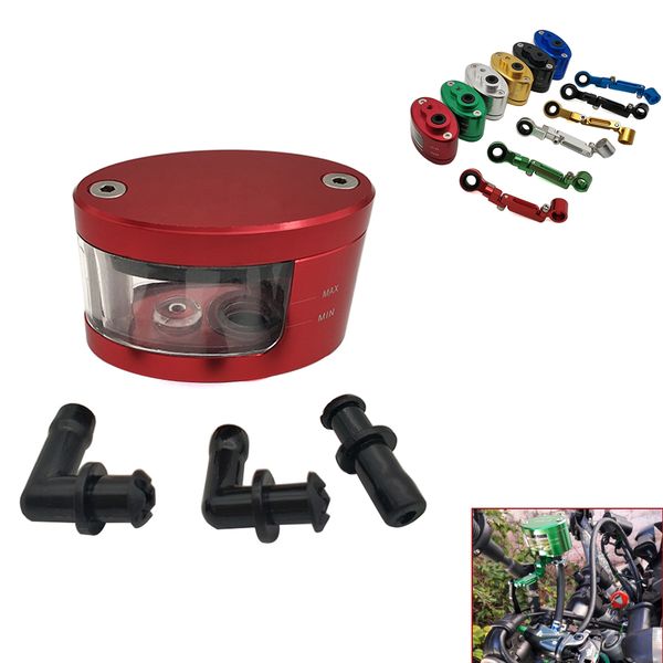 

for gsxs750 gsxr600 rm85 rm125 rm250 motorcycle accessories brake fluid oil reservoir cup tank +support bracket