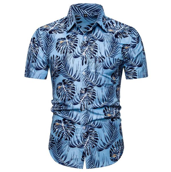 

fashion men's casual button hawaii print beach short sleeve quick dry blouse camisa masculina w1231, White;black