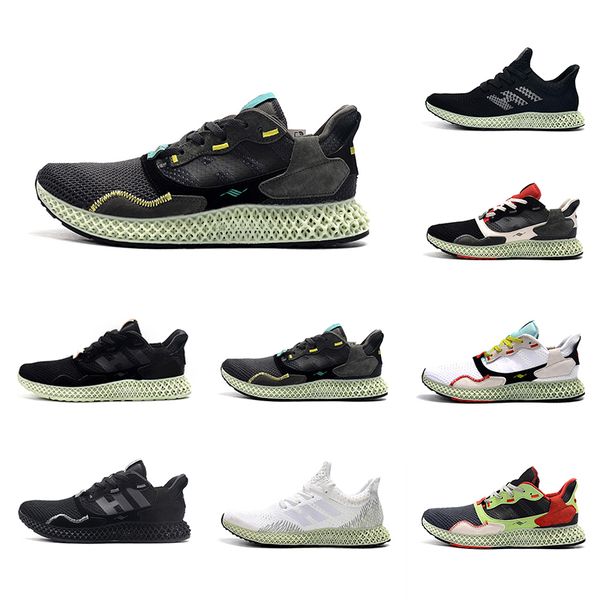 

carbon mens zx 4000 futurecraft 4d running shoes breathable trainers for men zx4000 carbon male sports trainer outdoor sneakers 40-45