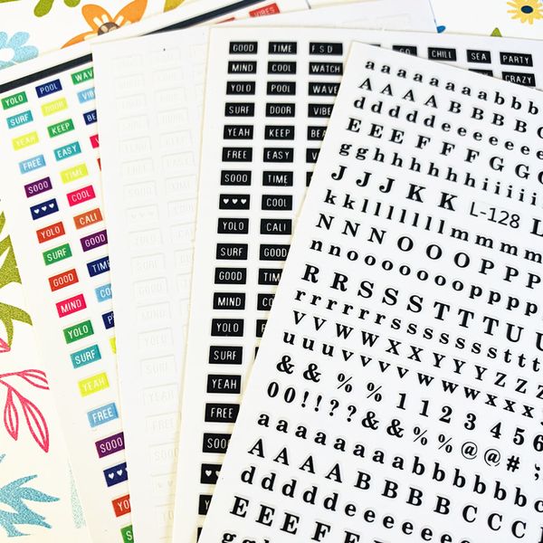 

l-128-138-147-148 english alphabet 3d nail art sticker nail decal stamping export japan designs rhinestones decorations, Black