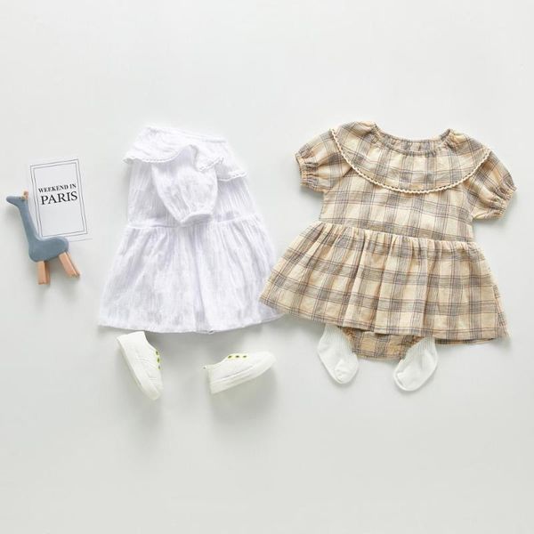 

2020 korea style baby girls romper cotton summer toddler kids jumpsuit 6-24 month, Blue