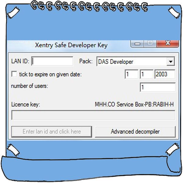 

das developer keygen software for xentry safe developer key