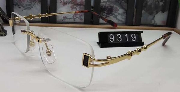

rimless fashion lens gold men for frame 2020 mirror metal silver sunglasses rimless and mens clear sport buffalo glasses legs lunettes gafas, White;black