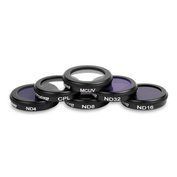 

sunnylife 6pcs lens filter set for dji mavic 2 zoom rc droneclassic quick release design. quieter and longer flight