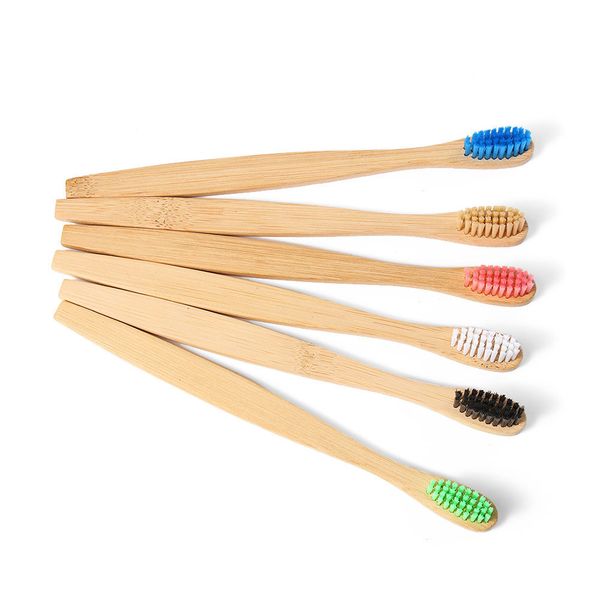 

natural charcoal toothbrush low carbon bamboo nylon wood handle portable toothbrush