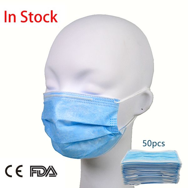

n95 grade masks disposable face masks mouth mask disposable 3 layers non-woven dust-proof haze-proof 24 hours in stock 50 pcs/box