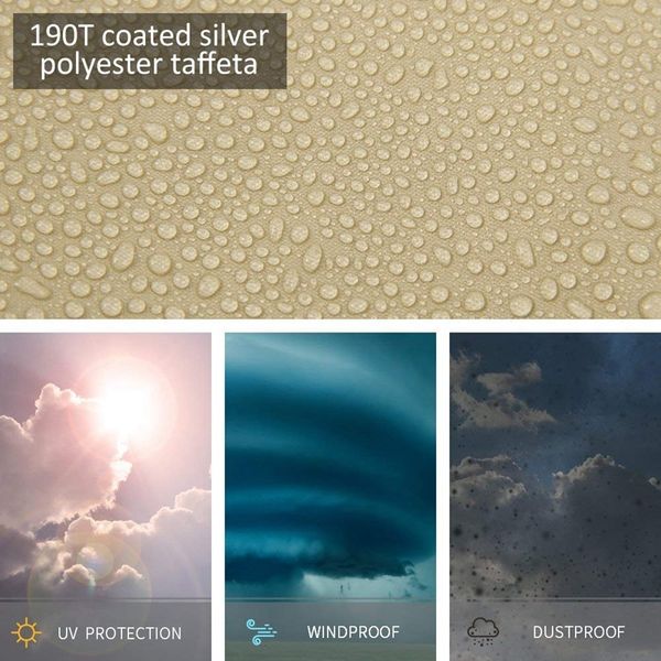 

2pcs открытый складной стул лежащая крышки 190t водонепроницаемый veranda zero gravity открытый складные стулья обложка сада лежак sun l кры