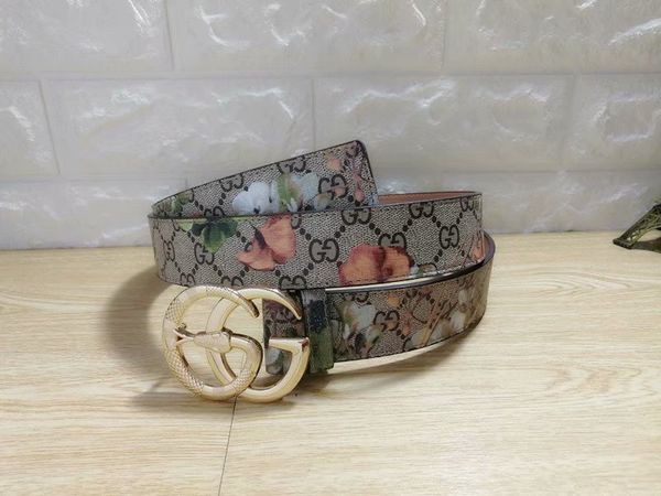 

Hot new hh2018 Black color Luxury High Quality Designer Belts Fashion honeybee animal pattern buckle belt mens womens belt ceinture for gift