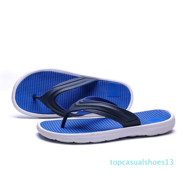 

mens flip flops summer men's new style eva soft shoes outdoor beach men's slippers massage men footwear sandals t13, Black