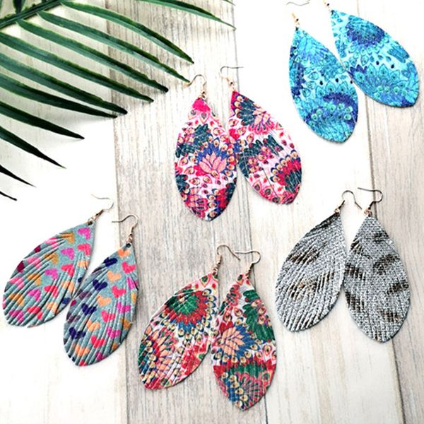 

cpop блеск сердце перо искусственная кожа серьги цвет кисточкой кулон мотаться серьги женщины ювелирные изделия горячие продажи подарок пост, Silver