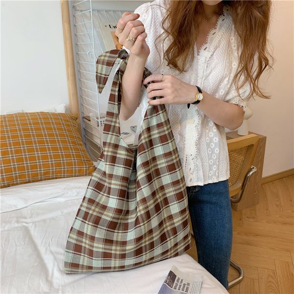 

new original design ins lazy style canvas bag lace retro handbag simple female korean personality crossbody bag shopping
