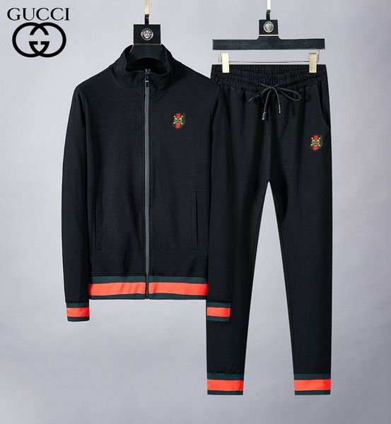 

new brand designer sportswear men and women retro sports sweater fashion striped jacket pants sportswear jogging fitness sportswear suit, Gray