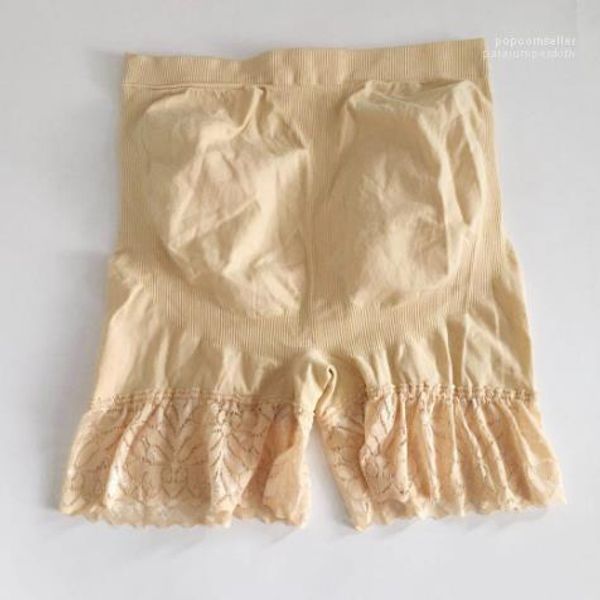 

casual female clothing womens summer solid color leggings lace edge everyday boy shorts loose save panties with dress, Black;pink