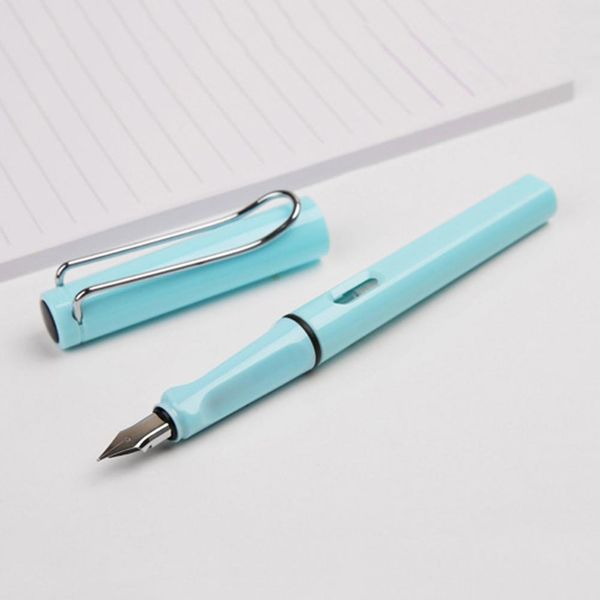 

1pc students calligraphy practice fountain pen smooth writing extra fine nib pen office school supplies gift