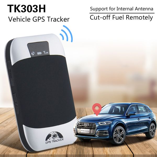 

gps tracker tk303h for vehicle motorcycle and private car 6v-40v geo-fence over speed arm &disarm by sms tracking device gps303h