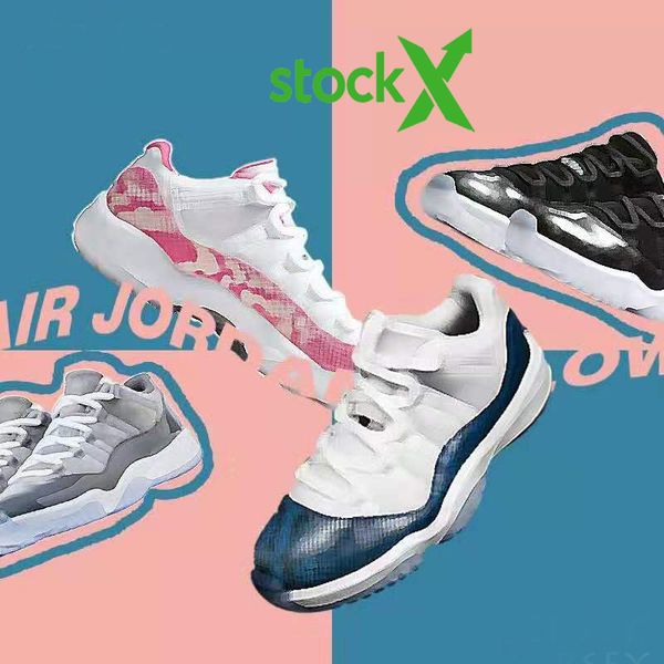 

2019 new 11 11s space jam 45 with stock x men basketball shoes 11 space jams 45 sports sneakers women, Black