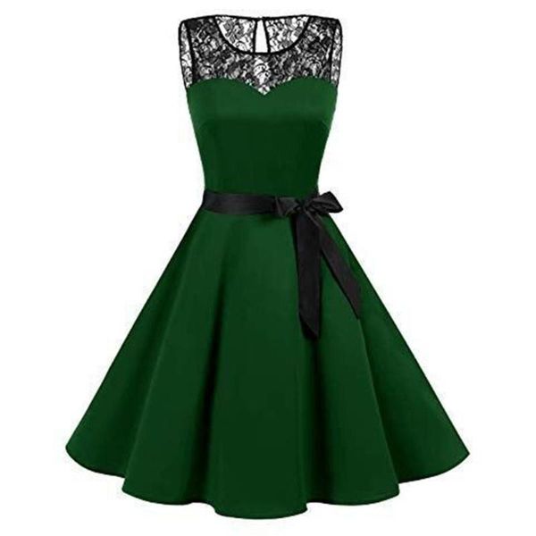 

summer women dress patchwork lace office lady party dress sleeveless hollow mini female vestidos plus, Black;gray