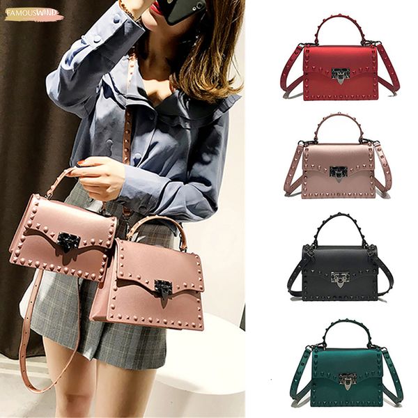 

new satchels designer women crossbody jelly bag females shoulder handbag pu leather tote messenger bucket bags for girls