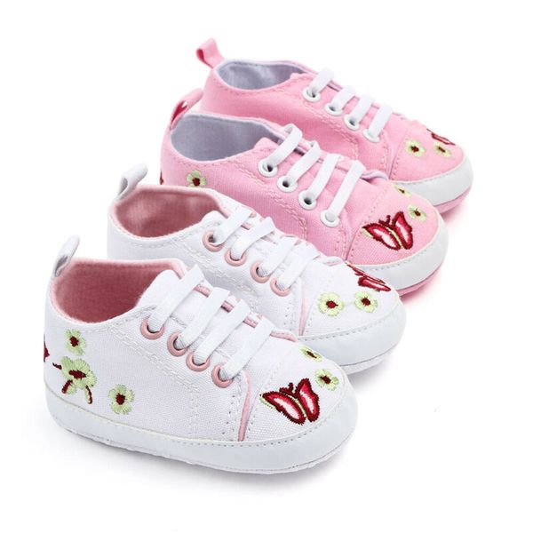 

newborn baby girl shoes infant sneakers toddler prewalker trainers 0-18m uk, Black