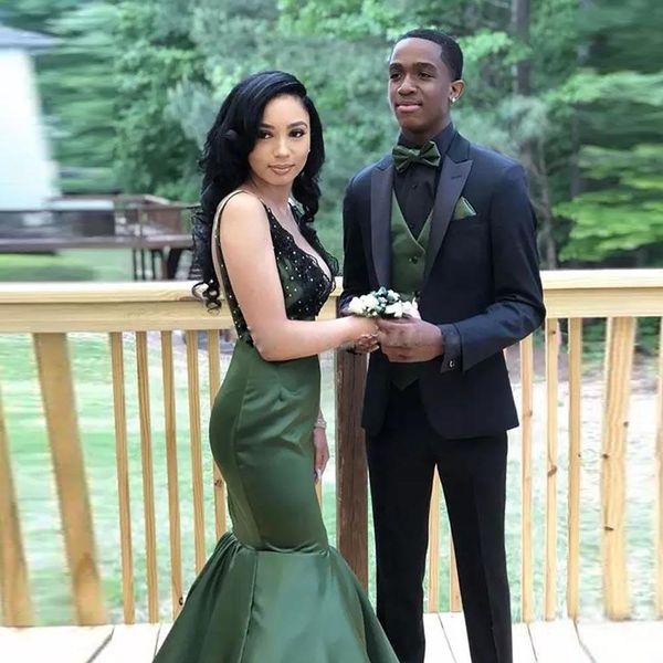 

black groom tuxedos peak lapel mens wedding tuxedos fashion man jacket blazer 3 piece suit(jacket+pants+vest+tie, Black;gray